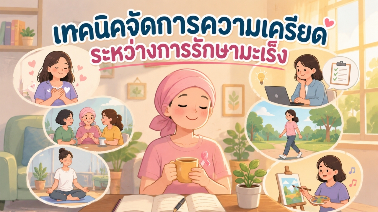 เทคนิคจัดการความเครียดระหว่างการรักษามะเร็ง
