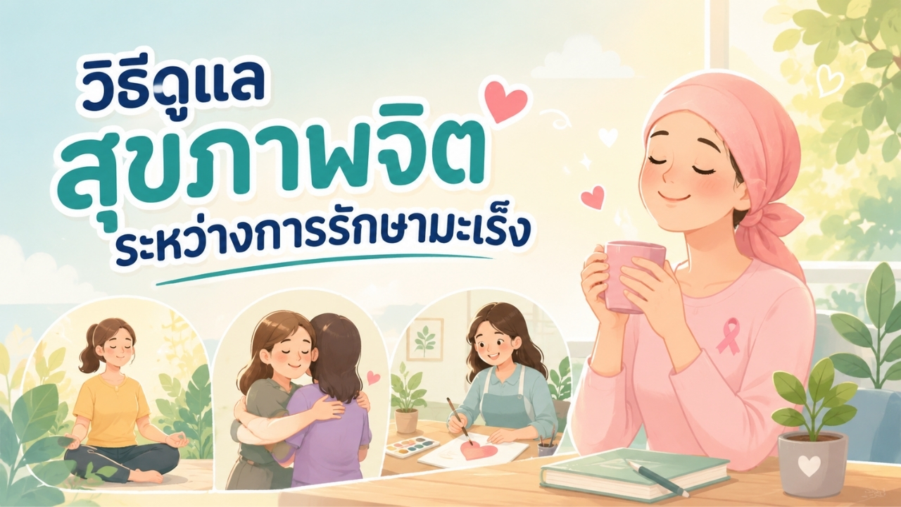 วิธีดูแลสุขภาพจิตระหว่างการรักษามะเร็ง