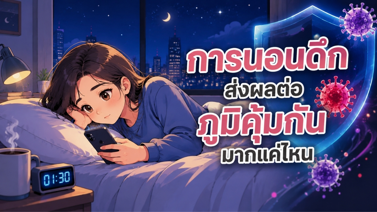 การนอนดึกส่งผลต่อภูมิคุ้มกันมากแค่ไหน